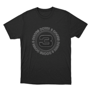 Circular Band Logo T Shirt Black 2
