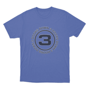 Circular Band Logo T Shirt Blue 2