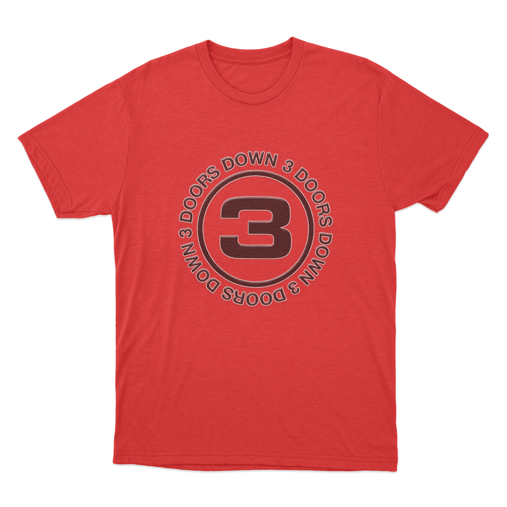 Circular Band Logo T Shirt Red Circular Band Logo T Shirt Red 2