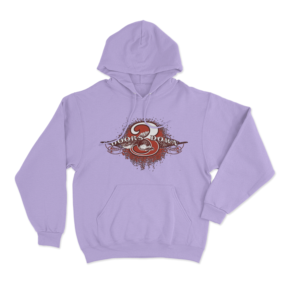 Red Grunge Number Hoodie Purple Red Grunge Number Hoodie Purple 1
