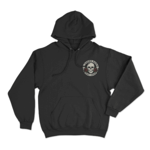 Skull And Roses Hoodie Black