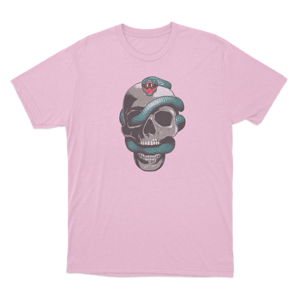Skull And Snake T Shirt Pink Skull And Snake T Shirt Pink