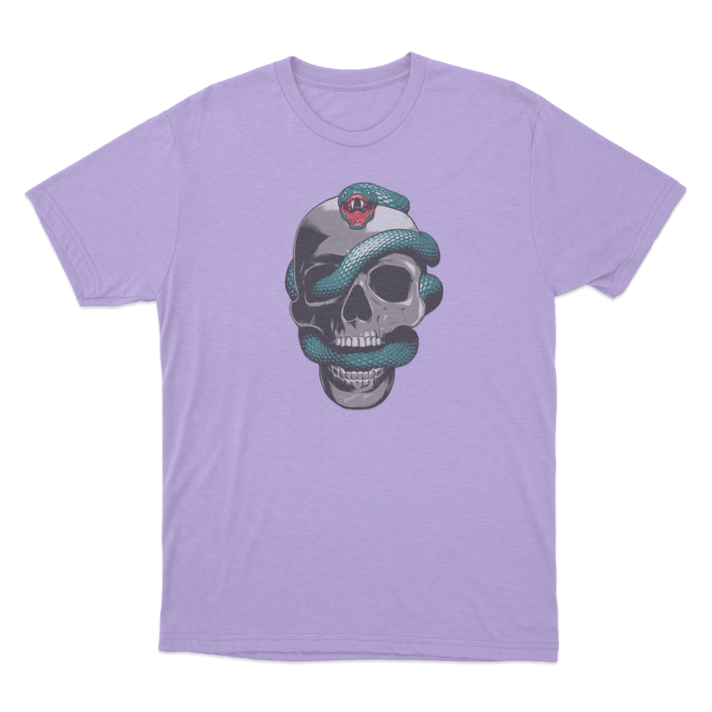 Skull And Snake T Shirt Purple Skull And Snake T Shirt Purple